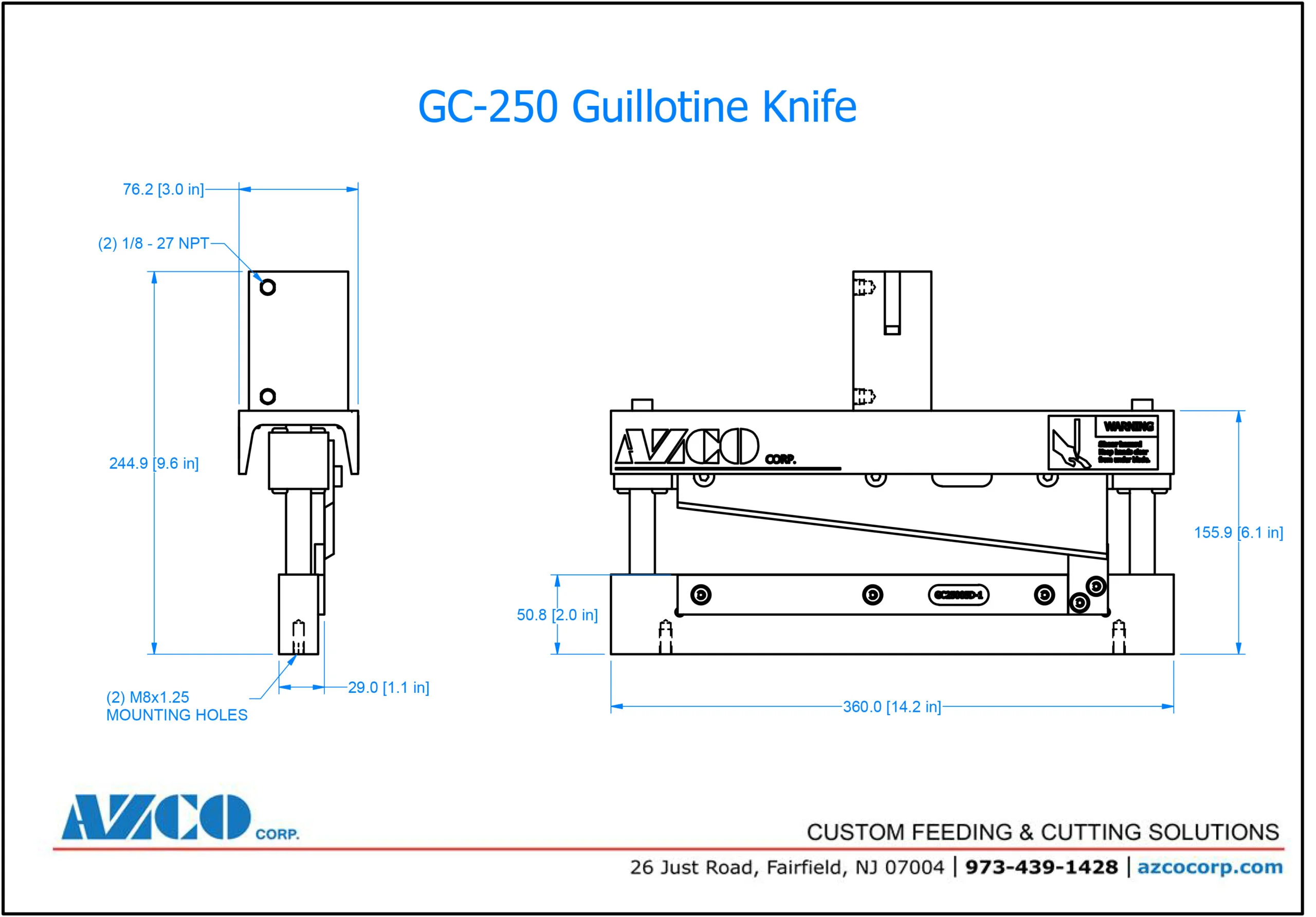 SUR-CUT GUILLOTINE KNIFE ASSEMBLY