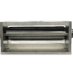 Rotary shear cutter with a 630mm cut capacity designed for a heavy duty application