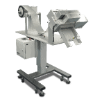 Cut to length knife assembly with unwind and stand cuts plastic