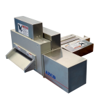 Cut to length knife assembly with custom blade angle and bevel cuts multiple-layer absorbent padding