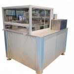 Cut to length station unwinds, feeds, slits, and cuts carbon filter paper