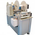 Cut to length unwinds and cuts perforated mylar film