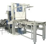 Cut to length system with slitter and automatic stacking station